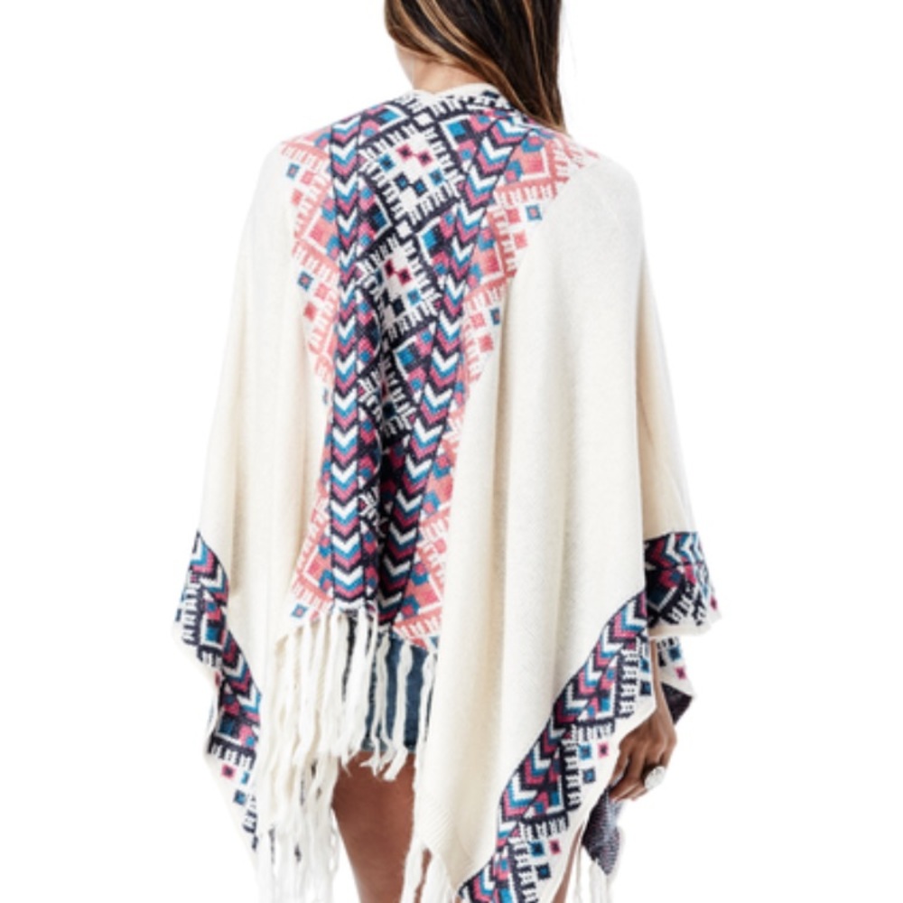 New love stitch poncho, no stains, never worn
